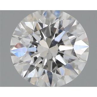 0.70 Carat Round F SI1 EX GIA Natural Diamond