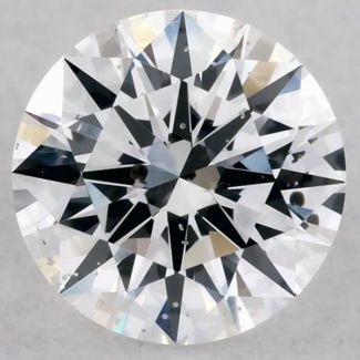 0.46 Carat Round D SI2 EX GIA Natural Diamond