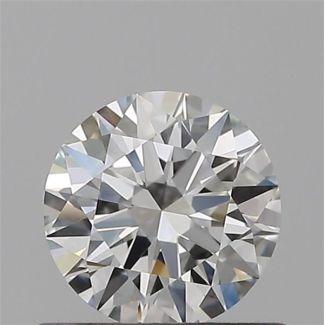 0.53 Carat Round F VVS2 EX GIA Natural Diamond