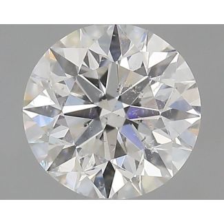 0.59 Carat Round G SI2 EX GIA Natural Diamond