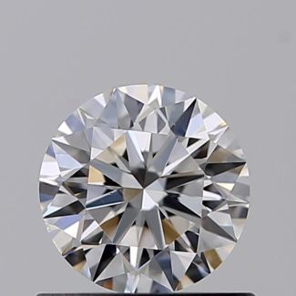 0.53 Carat Round D VS1 EX GIA Natural Diamond