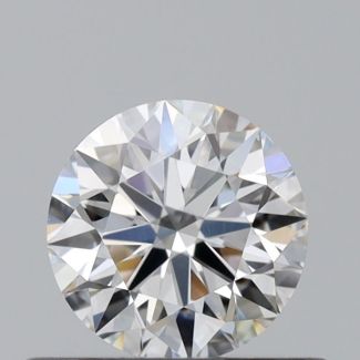 0.4 Carat Round F VS2 EX GIA Natural Diamond