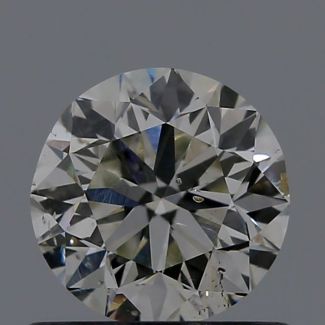 0.71 Carat Round H SI1 VG GIA Natural Diamond