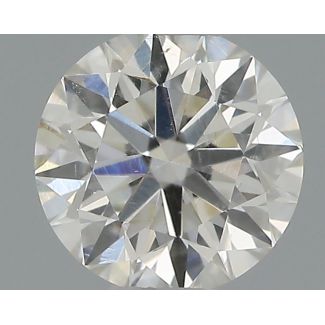 0.35 Carat Round G SI1 EX IGI Natural Diamond