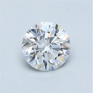 0.56 Carat Round E SI1 EX GIA Natural Diamond