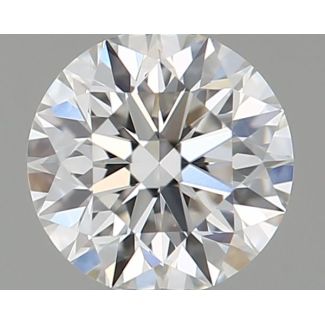 0.31 Carat Round F VVS2 EX GIA Natural Diamond