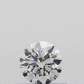 0.30 Carat Round D VVS2 EX VG GIA Natural Diamond