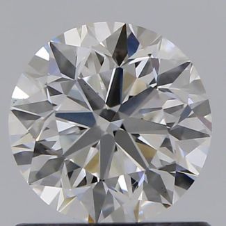 0.80 Carat Round E VS2 VG EX GIA Natural Diamond