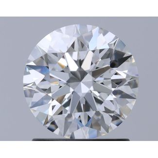 1.35 Carat Round F VVS2 EX GIA Natural Diamond