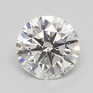 0.35 Carat Round H VVS2 EX GIA Natural Diamond