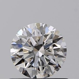 0.55 Carat Round H VS1 VG EX GIA Natural Diamond