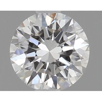 0.23 Carat Round F VVS2 EX GIA Natural Diamond