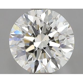 0.70 Carat Round J VS2 EX GIA Natural Diamond