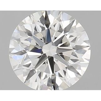 0.51 Carat Round H VVS2 EX GIA Natural Diamond