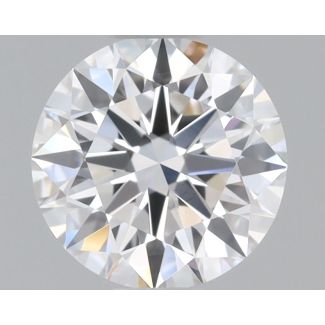 0.55 Carat Round D VVS1 EX GIA Natural Diamond