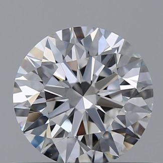 0.62 Carat Round D VVS1 EX GIA Natural Diamond