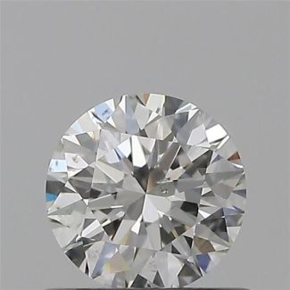 0.50 Carat Round G SI1 EX GIA Natural Diamond