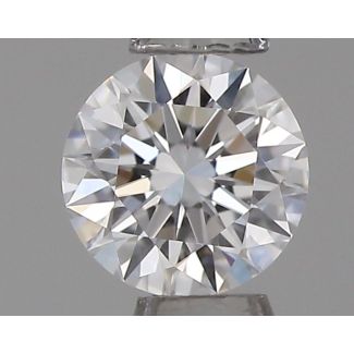 0.21 Carat Round D VVS1 EX VG GIA Natural Diamond