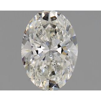 1.00 Carat Oval H SI2 - EX VG GIA Natural Diamond