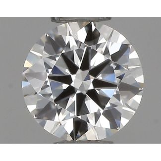 0.35 Carat Round F VVS1 EX IGI Natural Diamond