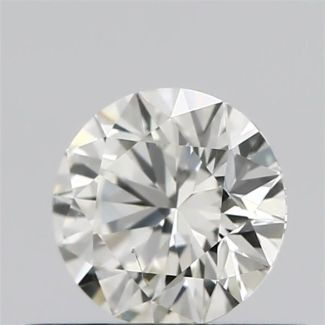 0.33 Carat Round I SI1 EX GIA Natural Diamond