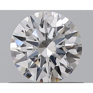 0.58 Carat Round D VVS1 EX GIA Natural Diamond