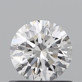 0.64 Carat Round F SI1 EX GIA Natural Diamond