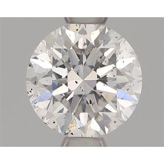 0.71 Carat Round E SI2 VG EX GIA Natural Diamond