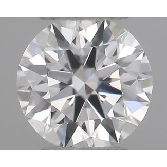 0.22 Carat Round D VVS2 EX GIA Natural Diamond