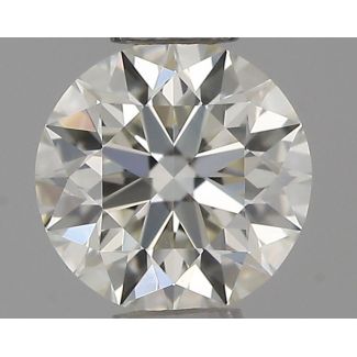 0.35 Carat Round H VVS2 EX IGI Natural Diamond