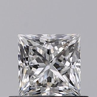 0.51 Carat Princess E VVS2 - EX VG GIA Natural Diamond