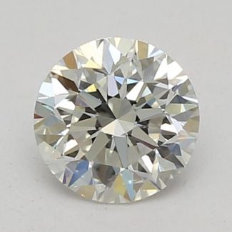 0.40 Carat Round I VVS1 VG EX GIA Natural Diamond