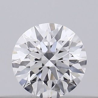 0.17 Carat Round D VVS2 EX VG GIA Natural Diamond