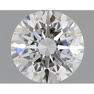 0.5 Carat Round D VVS2 EX GIA Natural Diamond