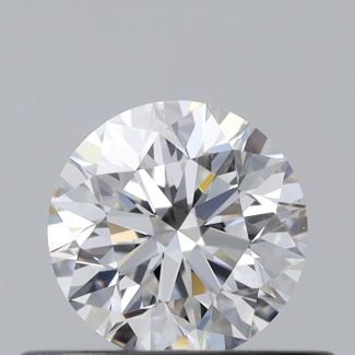 0.43 Carat Round E VVS2 EX GIA Natural Diamond