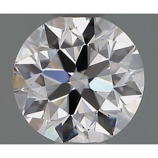 0.6 Carat Round D VVS2 EX GIA Natural Diamond