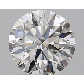 0.59 Carat Round H VS1 EX GIA Natural Diamond