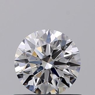 0.52 Carat Round D SI1 EX GIA Natural Diamond