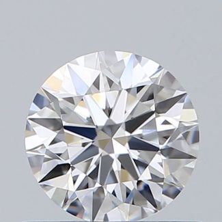 0.57 Carat Round D VVS2 EX GIA Natural Diamond