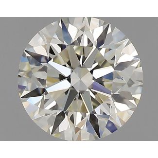 0.80 Carat Round K VVS2 EX GIA Natural Diamond