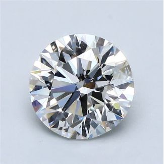 1.7 Carat Round H SI1 EX VG GIA Natural Diamond