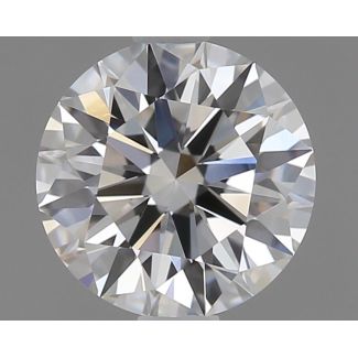 0.73 Carat Round F VVS1 EX GIA Natural Diamond