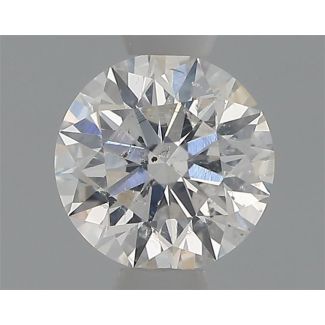 0.50 Carat Round G SI2 EX GIA Natural Diamond