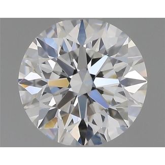 0.6 Carat Round F VS1 EX GIA Natural Diamond