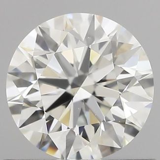 0.71 Carat Round H VS1 EX GIA Natural Diamond