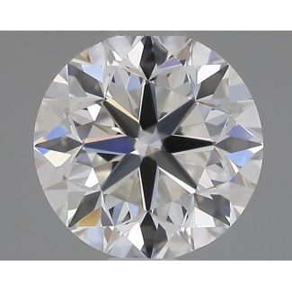 0.51 Carat Round H VS1 VG EX GIA Natural Diamond