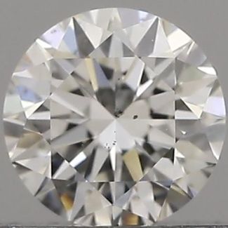 0.30 Carat Round F SI1 VG EX GIA Natural Diamond