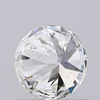 0.56 Carat Round I SI1 EX GIA Natural Diamond