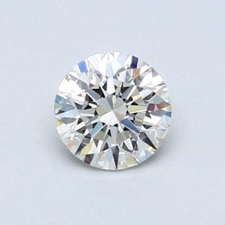 0.63 Carat Round H VVS2 EX GIA Natural Diamond