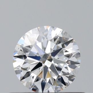 0.41 Carat Round F VS1 EX VG GIA Natural Diamond